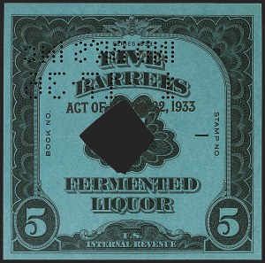 Sale 1197, Lot 2218, Revenues: Wine and Beer Stamps