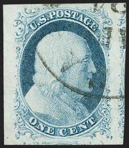 Sale 1199, Lot 1018, 1c 1851-56 Issue (Scott 5-9)