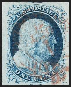 Sale 1199, Lot 1029, 1c 1851-56 Issue (Scott 5-9)