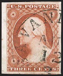 Sale 1199, Lot 1030, 3c-12c 1851-56 Issue (Scott 10-17)
