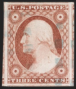 Sale 1199, Lot 1037, 3c-12c 1851-56 Issue (Scott 10-17)