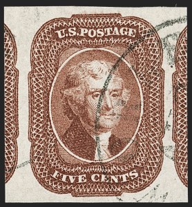 Sale 1199, Lot 1039, 3c-12c 1851-56 Issue (Scott 10-17)