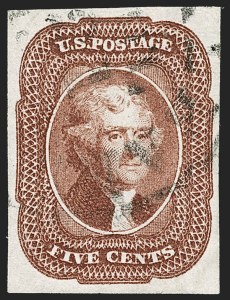Sale 1199, Lot 1041, 3c-12c 1851-56 Issue (Scott 10-17)
