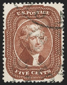 Sale 1199, Lot 1075, 5c-30c 1857-60 Issue (Scott 27-38)