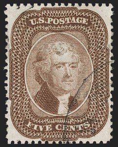 Sale 1199, Lot 1079, 5c-30c 1857-60 Issue (Scott 27-38)