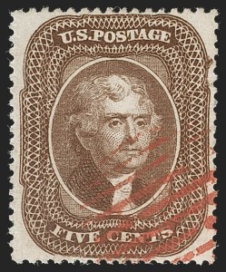 Sale 1199, Lot 1081, 5c-30c 1857-60 Issue (Scott 27-38)