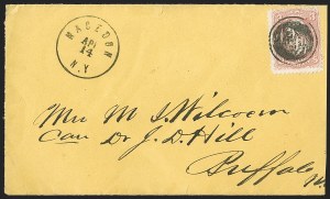 Sale 1199, Lot 1116, 1861-66 Issue Fancy Cancellations