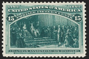 Sale Number 1199, Lot Number 1314, 1893 Columbian Issue (Scott 230-245)