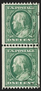 Sale 1199, Lot 1438, 1908-10 Washington-Franklin Issues (Scott 331-356)
