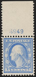 Sale 1199, Lot 1444, 1909 Bluish Paper Issue (Scott 357-366)