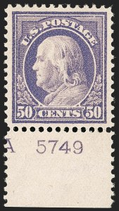 Sale Number 1199, Lot Number 1467, 1912-15 Washington-Franklin Issue (Scott 405-461)