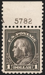 Sale 1199, Lot 1488, 1912-15 Washington-Franklin Issue (Scott 405-461)