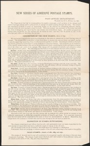 Sale 1201, Lot 2001, U.S. Post Office Department Announcement