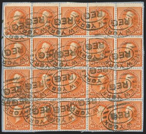 Sale 1201, Lot 2079, 90c Used Multiples