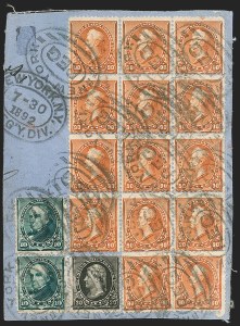 Sale 1201, Lot 2080, 90c Used Multiples