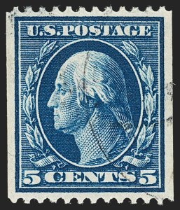 Sale 1202, Lot 2344, 1908-12 Perf 12 Vertical Coils, Double-Line Watermark (Scott 348-351)