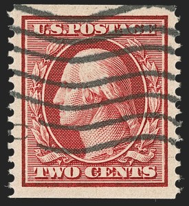 Sale 1202, Lot 2354, 1908-12 Perf 12 Horizontal Coils, Double-Line Watermark (Scott 352-356)