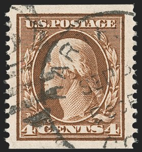 Sale 1202, Lot 2362, 1908-12 Perf 12 Horizontal Coils, Double-Line Watermark (Scott 352-356)