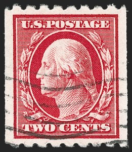 Sale Number 1202, Lot Number 2412, 1910 Perf 8.5 Vertical Coils, Single-Line Watermark (Scott 390-391)