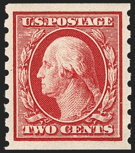 Sale 1202, Lot 2420, 1910-13 Perf 8.5 Horizontal Coils, Single-Line Watermark (Scott 392-396)