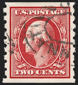 Sale Number 1202, Lot Number 2423, 1910-13 Perf 8.5 Horizontal Coils, Single-Line Watermark (Scott 392-396)