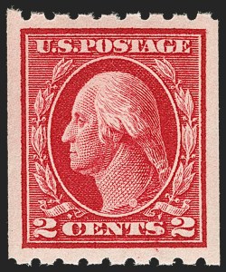 Sale 1202, Lot 2453, 1912 Perf 8.5 Coils, Single-Line Watermark (Scott 410-413)