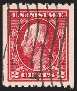 Sale 1202, Lot 2455, 1912 Perf 8.5 Coils, Single-Line Watermark (Scott 410-413)