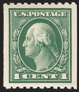 Sale 1202, Lot 2472, 1914 Perf 10 Vertical Coils, Single-Line Watermark (Scott 441-442)