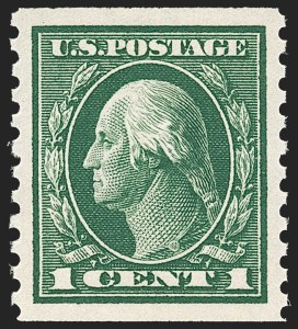 Sale 1202, Lot 2481, 1914 Perf 10 Horizontal Coils, Single-Line Watermark (Scott 443-447)