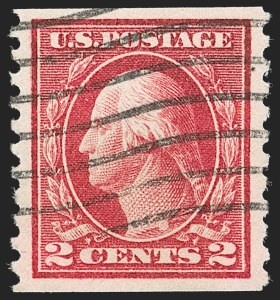 Sale Number 1202, Lot Number 2491, 1914 Perf 10 Horizontal Coils, Single-Line Watermark (Scott 443-447)