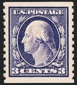 Sale 1202, Lot 2495, 1914 Perf 10 Horizontal Coils, Single-Line Watermark (Scott 443-447)