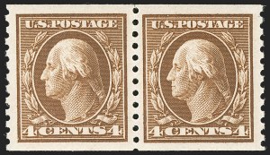 Sale 1202, Lot 2502, 1914 Perf 10 Horizontal Coils, Single-Line Watermark (Scott 443-447)