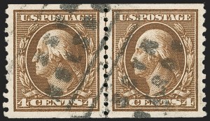 Sale 1202, Lot 2504, 1914 Perf 10 Horizontal Coils, Single-Line Watermark (Scott 443-447)