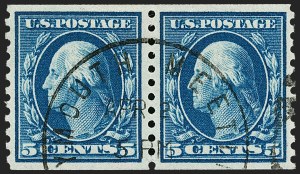 Sale Number 1202, Lot Number 2511, 1914 Perf 10 Horizontal Coils, Single-Line Watermark (Scott 443-447) Sale Number 1202, Lot Number 2511, 1914 Perf 10 Horizontal Coils, Single-Line Watermark (Scott 443-447)