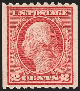 Sale 1202, Lot 2521, 1915 Perf 10 Vertical Rotary Press Coils, Single-Line Watermark (Scott 448-449)