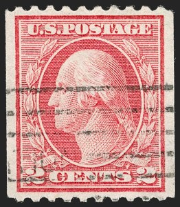 Sale 1202, Lot 2524, 1915 Perf 10 Vertical Rotary Press Coils, Single-Line Watermark (Scott 448-449)