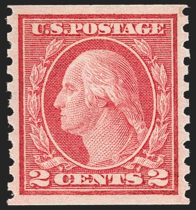 Sale 1202, Lot 2544, 1915 Perf 10 Horizontal Rotary Press Coils, Single-Line Watermark (Scott 450-459)