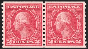 Sale 1202, Lot 2549, 1915 Perf 10 Horizontal Rotary Press Coils, Single-Line Watermark (Scott 450-459)