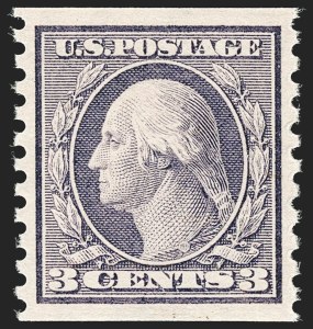 Sale 1202, Lot 2555, 1915 Perf 10 Horizontal Rotary Press Coils, Single-Line Watermark (Scott 450-459)