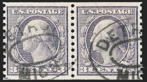 Sale 1202, Lot 2557, 1915 Perf 10 Horizontal Rotary Press Coils, Single-Line Watermark (Scott 450-459)