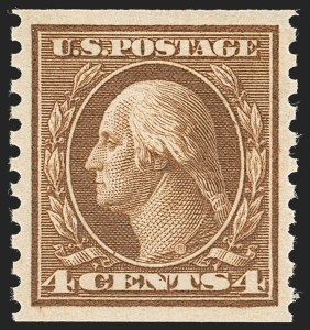 Sale 1202, Lot 2562, 1915 Perf 10 Horizontal Rotary Press Coils, Single-Line Watermark (Scott 450-459)
