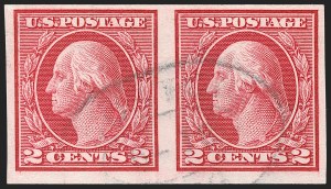 Sale 1202, Lot 2574, 1915 Perf 10 Horizontal Rotary Press Coils, Single-Line Watermark (Scott 450-459)