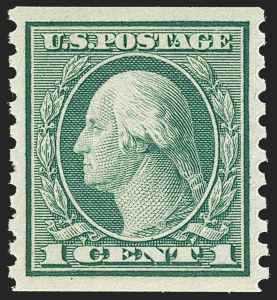 Sale Number 1202, Lot Number 2600, 1916-18 Perf 10 Horizontal Rotary Press Coils, Unwatermarked (Scott 490-497)