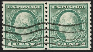 Sale 1202, Lot 2602, 1916-18 Perf 10 Horizontal Rotary Press Coils, Unwatermarked (Scott 490-497)