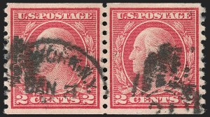 Sale 1202, Lot 2607, 1916-18 Perf 10 Horizontal Rotary Press Coils, Unwatermarked (Scott 490-497)