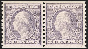Sale 1202, Lot 2620, 1916-18 Perf 10 Horizontal Rotary Press Coils, Unwatermarked (Scott 490-497)