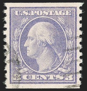 Sale Number 1202, Lot Number 2623, 1916-18 Perf 10 Horizontal Rotary Press Coils, Unwatermarked (Scott 490-497)