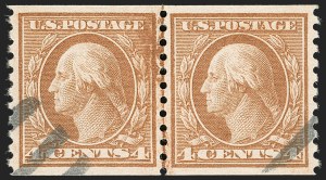 Sale 1202, Lot 2628, 1916-18 Perf 10 Horizontal Rotary Press Coils, Unwatermarked (Scott 490-497)