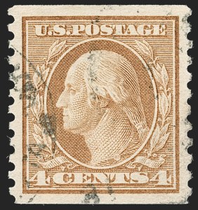 Sale 1202, Lot 2630, 1916-18 Perf 10 Horizontal Rotary Press Coils, Unwatermarked (Scott 490-497)