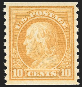 Sale Number 1202, Lot Number 2642, 1916-18 Perf 10 Horizontal Rotary Press Coils, Unwatermarked (Scott 490-497)